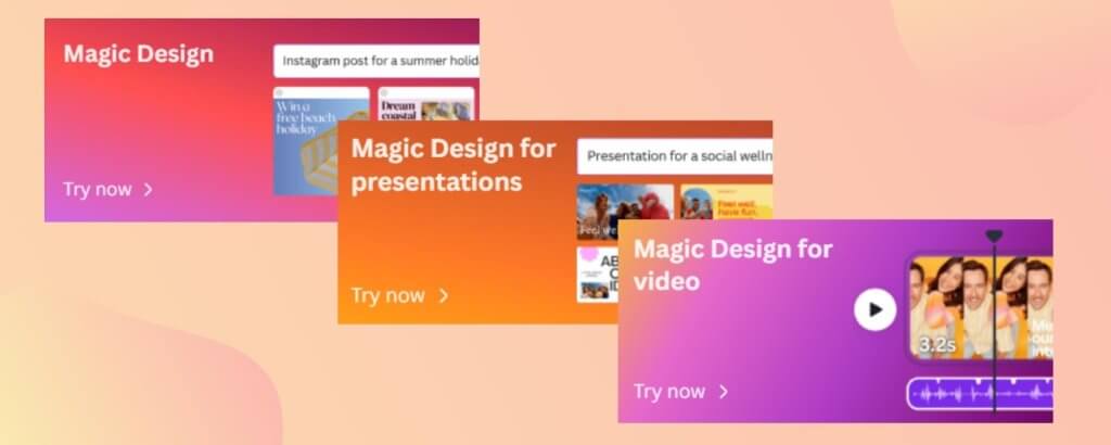 možnosti magic dizajnu v Canva